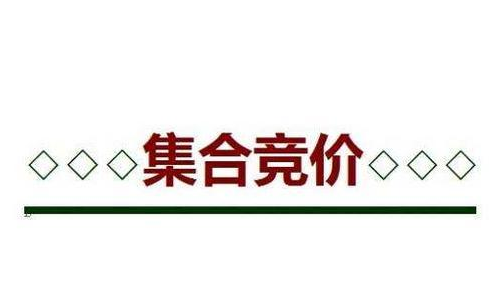 期貨集合競價(jià)是什么意思？集合競價(jià)